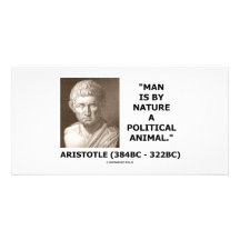 Man Is By Nature A Political Animal (Aristotle) Photo Card Template