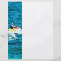 Man Jet Skiing Full Colour Flyer