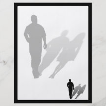 Man Missing Woman Silhouette Full Colour Flyer