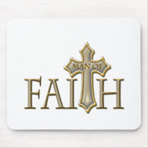 Man of Faith Mouse Pads