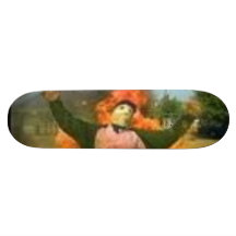 man of fire custom skateboard