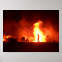 man on fire print