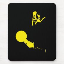 Man Out of Time (Electric Yellow) Mousepad