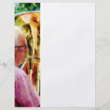 Man Playing Tuba Full Color Flyer