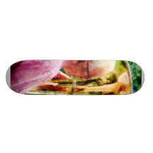 Man Playing Tuba Skateboard