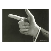 Man Pointing Invitation