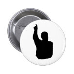 man pointing up shadow button