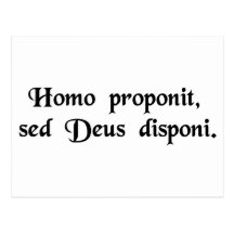 Man proposes, but God disposes. Postcards
