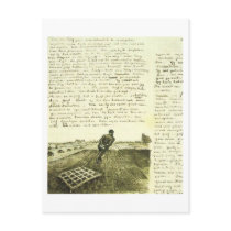 Man Pulling a Harrow, Vincent van Gogh Postcard