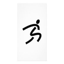 Man Running Picture Card