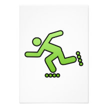 Man Skating Personalized Invitation