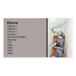 man spackling drywall business card template
