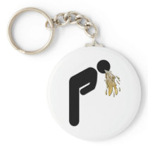 Man Vomiting Key Chain