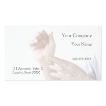 man with an aching wrist business card