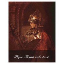 Man With Arms (Alexander The Great) By Rembrandt Personalized Flyer