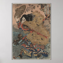 Man with Fur Coat & Straw Hat Posters