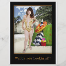 man with swim suit flyer
