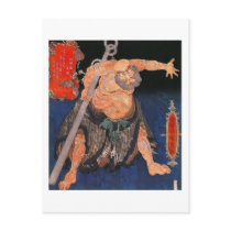 Man with Tattoos, Kunisada Post Card