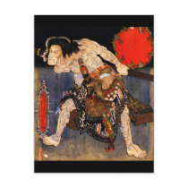 Man with Tattoos, Kunisada Post Card