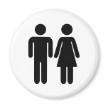 Man - Woman - Couple Refrigerator Magnet
