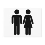 Man - Woman - Couple Postcard