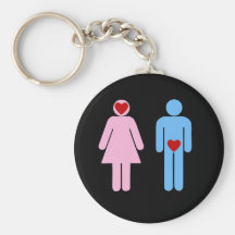 Man Woman Love Humour Tshirt Key Chains