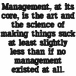 Management, at its core, is the art and the sci... embroidered shirts