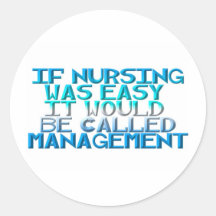 Management Round Sticker
