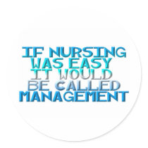Management Round Sticker