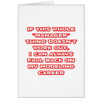 Manager Humour ... Modelling Career