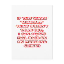 Manager Humour ... Modelling Career