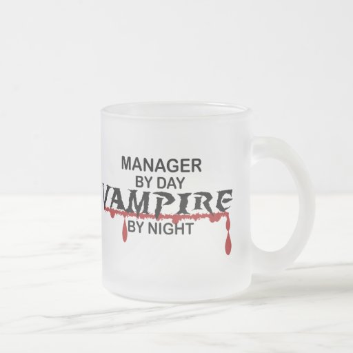 Manager Vampire by Night Mug