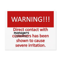 Manager Warning