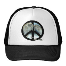 manatee peace trucker hat