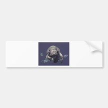 Manatee Underwater World Bumper Sticker