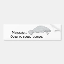 Manatees Bumper Sticker