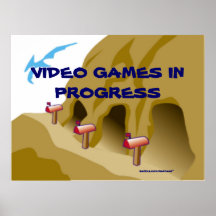 Mancave Video Games Poster
