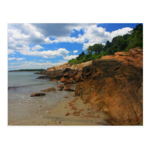 Manchester by the Sea Rocky Beach Postcard