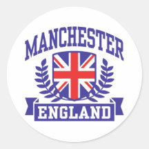 Manchester Round Stickers