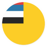 Manchukuo Round Sticker