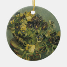 Mand met viooltjes Ornament
