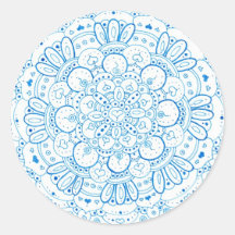 Mandala 1 Round Stickers