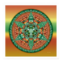Mandala 2 de cercle de culture affiches