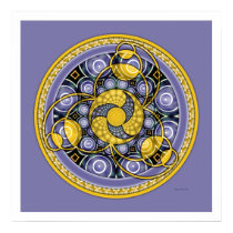 Mandala 5 de cercle de culture affiches