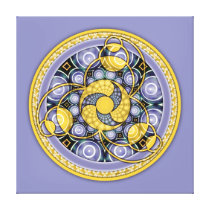 Mandala 5, toile enveloppée de cercle de culture impressions sur toile