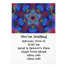 Mandala Art Abstract Design Personalized Announcements