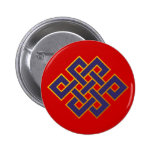 Mandala  Blue Karma Buddhism Eternal Knot Pins