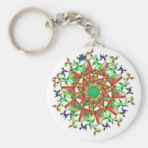 mandala burst keychains