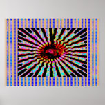 Mandala de méditation de guérison Chakra sur le ve Affiche