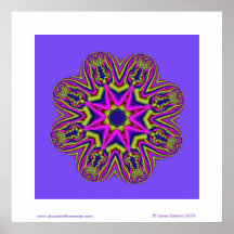 Mandala de roue de Ferris Affiches